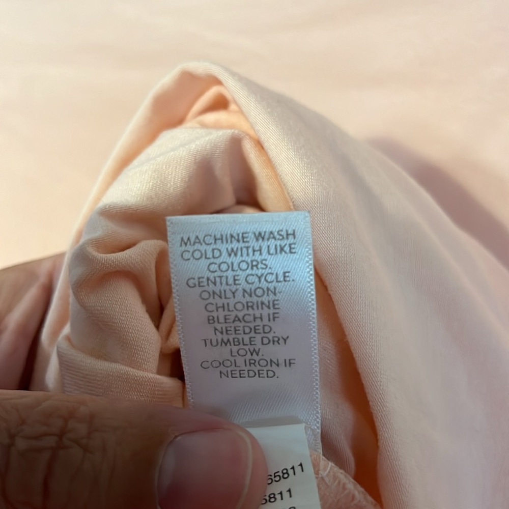J Jill Luxe Supima ballet sleeve tunic. Size xl. Pale pink - Picture 5 of 5